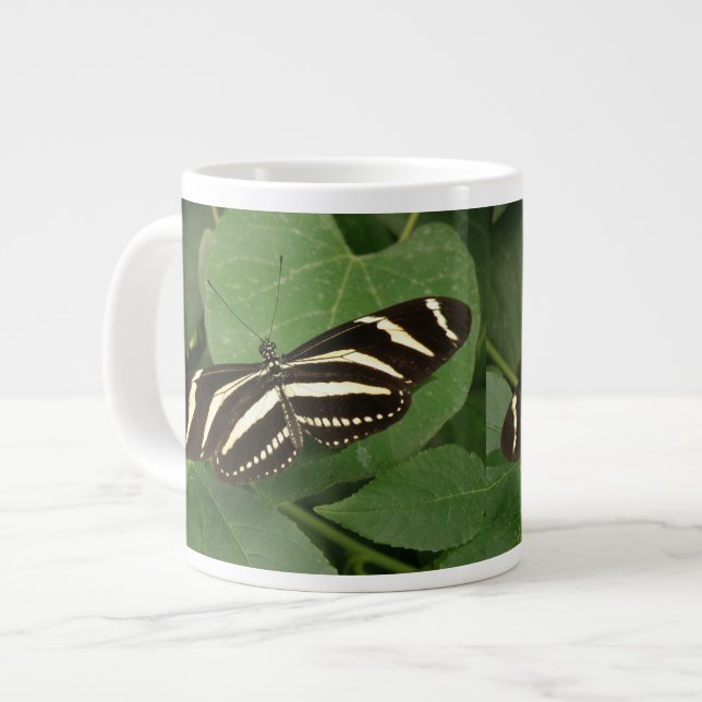 Zebra Longwing Butterfly Mug (Front Left)