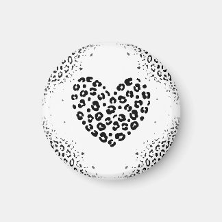 Zebra love greeting card magnet