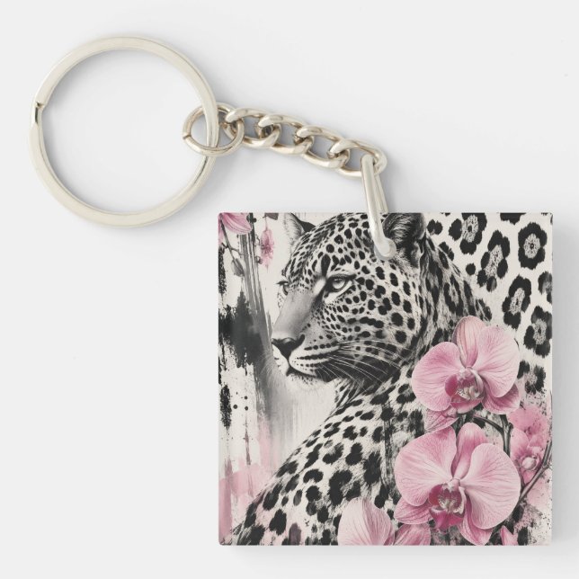 Zebra Love Keychain (Front)