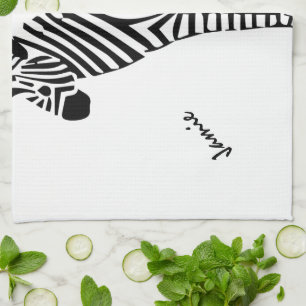 Zebra Lovers Gifts Kitchen Towel