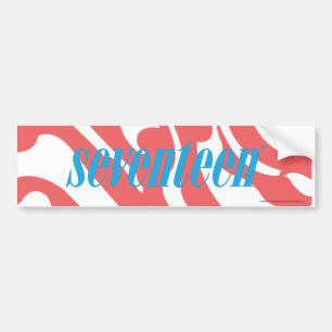 Zebra LtPink Bumper Sticker