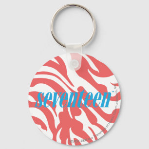 Zebra LtPink Keychain