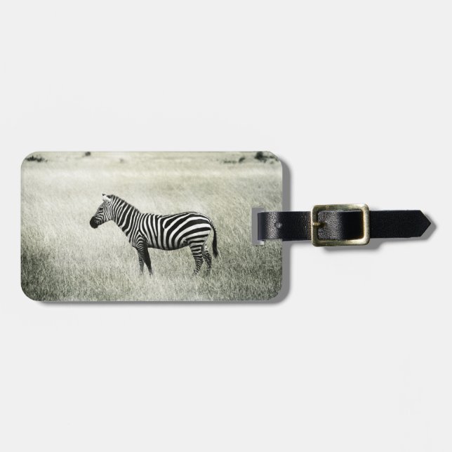 Zebra Luggage Tag (Front Horizontal)