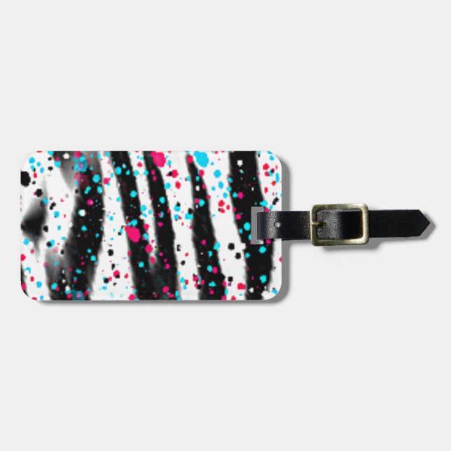 Zebra Luggage Tag (Front Horizontal)