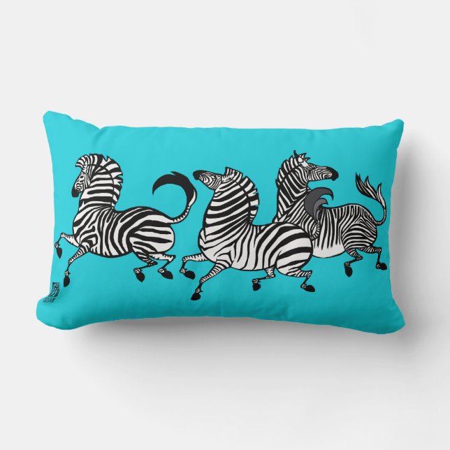 Zebra Lumbar Pillow (Front)