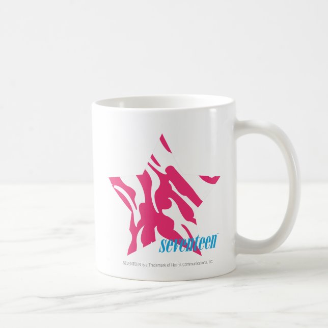 Zebra Magenta 4 Coffee Mug (Right)