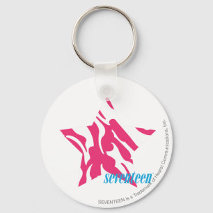 Zebra Magenta 4 Keychain