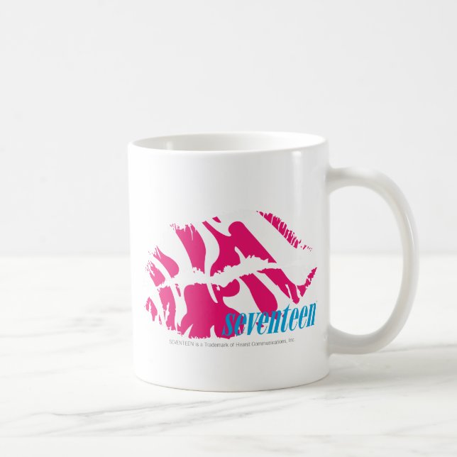 Zebra Magenta Coffee Mug (Right)