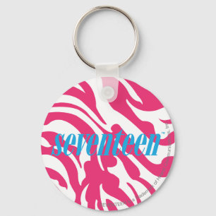 Zebra Magenta Keychain