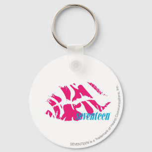 Zebra Magenta Keychain