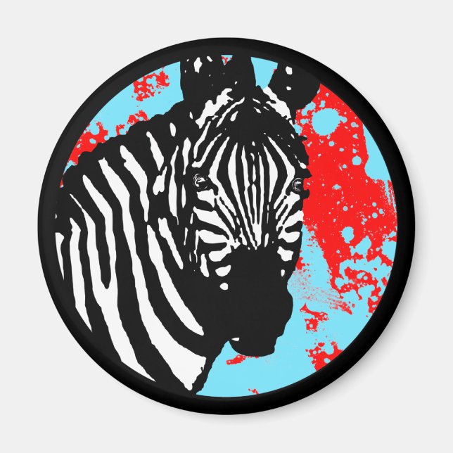 zebra. magnet (Front)