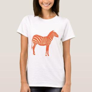 Zebra - Mandarin and light orange T-Shirt