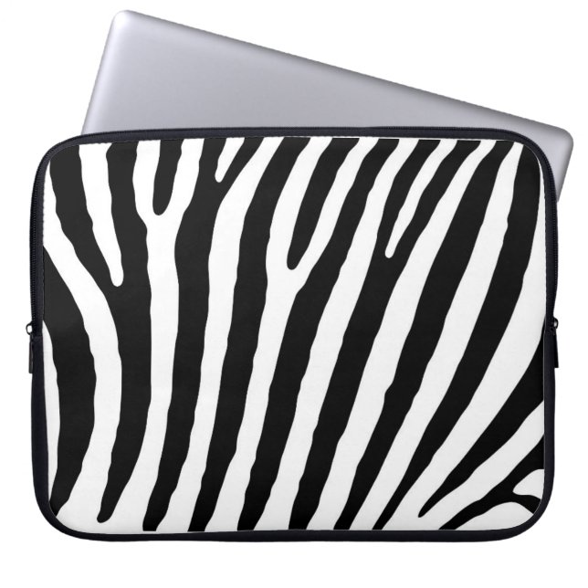 Zebra-markings Laptop Sleeve (Front)