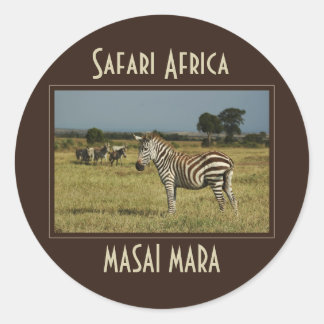 Zebra migration faune autocollants safari