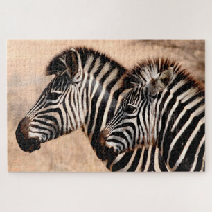 Zebra Mom & Foal, Jigsaw Puzzle