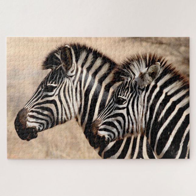 Zebra Mom & Foal, Jigsaw Puzzle (Horizontal)