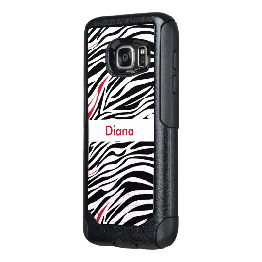 Zebra Monogram Animal Pattern OtterBox Samsung Galaxy S7 Case