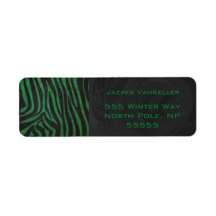 Zebra Monogramme noir et vert