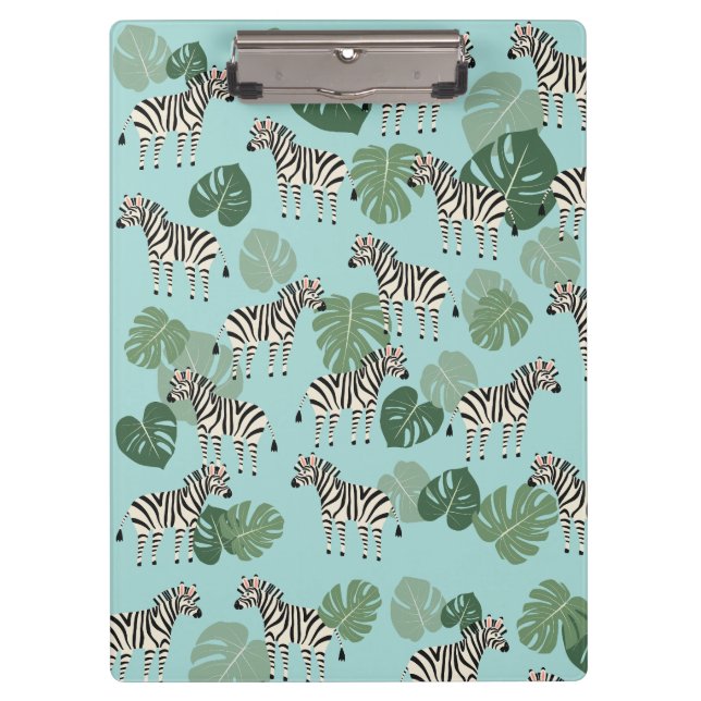 Zebra Monstera Clipboard (Front)