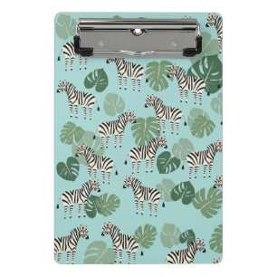 Zebra Monstera Mini Clipboard