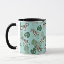 Zebra Monstera Pattern
