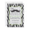 Zebra Moustache Birthday - Black & Lime Green