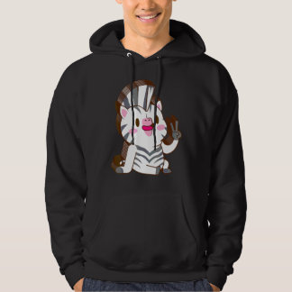 Zebra Multilayer Peace Relaxed Cute Aesthetic Hoodie