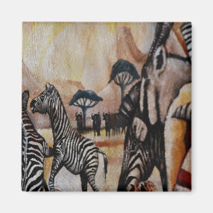 Zebra Mural Magnet