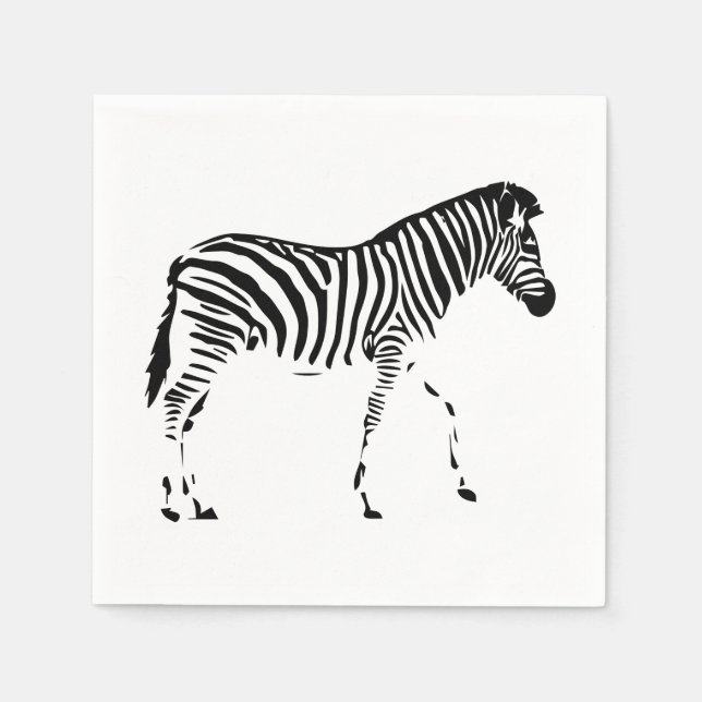 Zebra Napkin (Front)