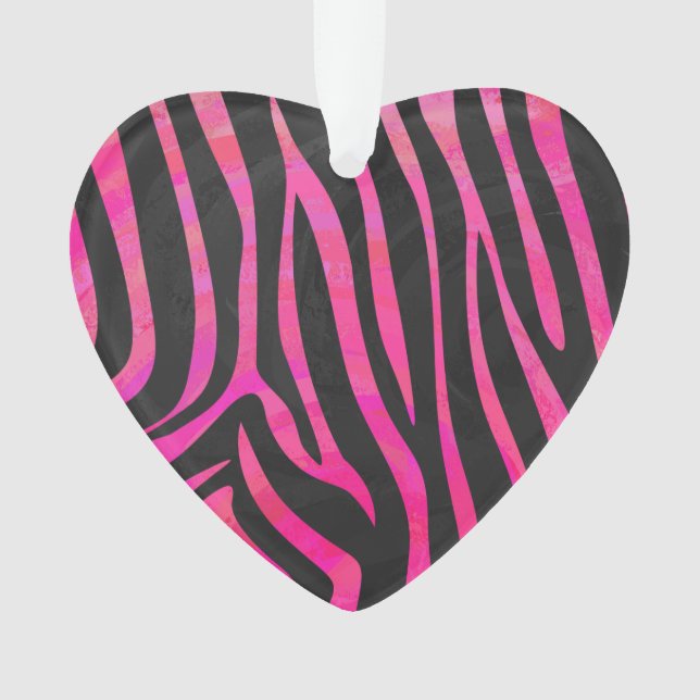 Zebra noir et rose chaud (devant)