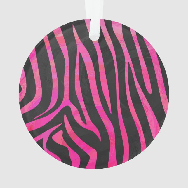Zebra noir et rose chaud (dos)