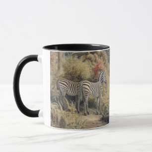 Zebra Oasis & Lioness Gathering Vintage Botanical Mug