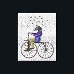 Zebra On Bicycle Canvas Print<br><div class="desc">Transportation & Travel</div>