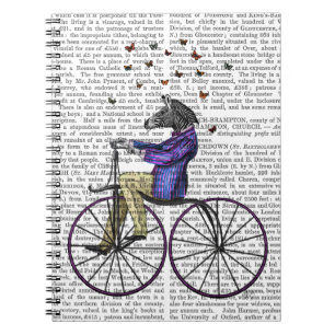 Zebra On Bicycle Notebook