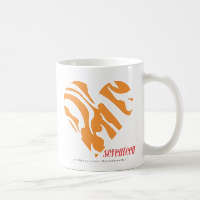 Zebra Orange 2 Coffee Mug (Right)