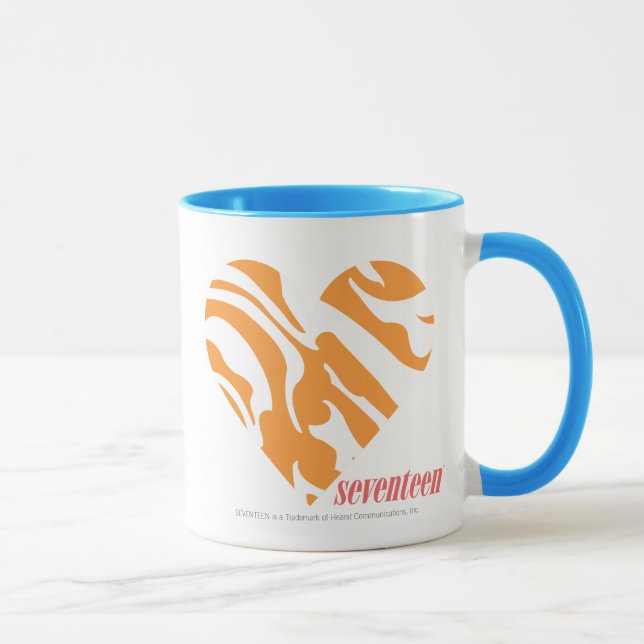 Zebra Orange 2 Mug (Right)