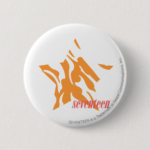 Zebra Orange 3 2 Inch Round Button