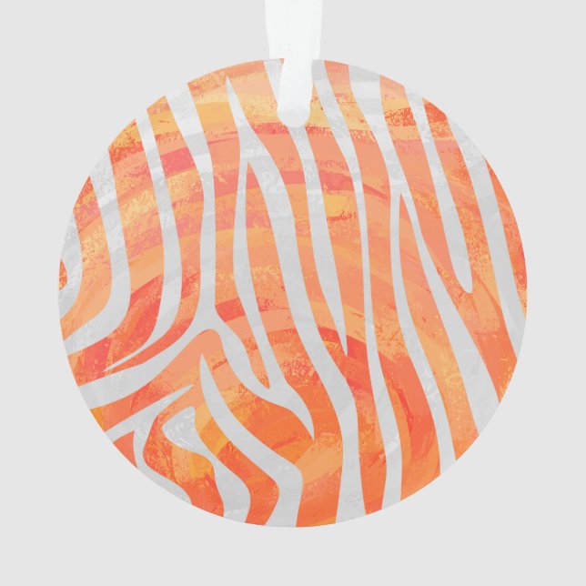 Zebra Orange and White Print (dos)