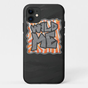 Zebra Orange and White Wild Me iPhone 11 Case