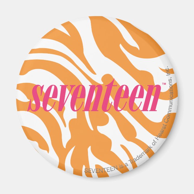 Zebra Orange Magnet (Front)