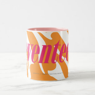 Zebra Orange Two-Tone Coffee Mug