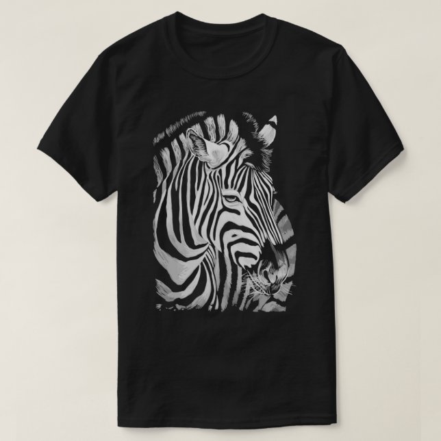 Zebra Painting T-Shirt (Design Front)
