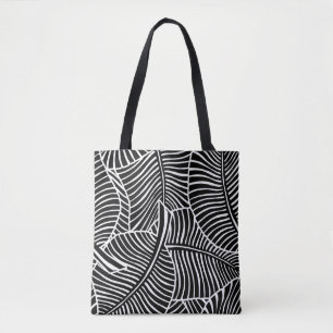 Zebra Palm Hawaiian Tropical Black Beach sac