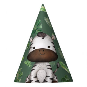 Zebra Party Animal Wild Jungle Safari Birthday Boy Hat