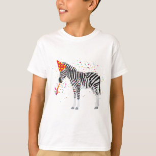 Zebra Partying - Animals Having a Party T-Shirt