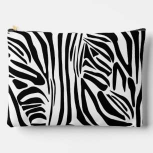 Zebra pattern accessory pouch