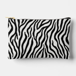 Zebra pattern accessory pouch