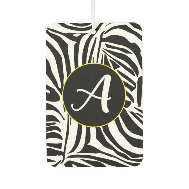 Zebra Pattern Air Freshener (Front)