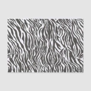 Zebra pattern Animal print Black and white Stripes Tissue Paper