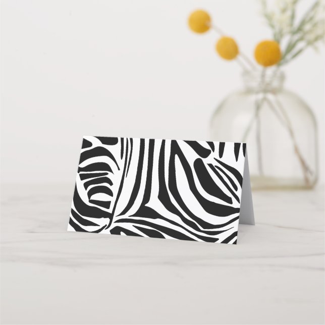 Zebra pattern appointment card (Front)